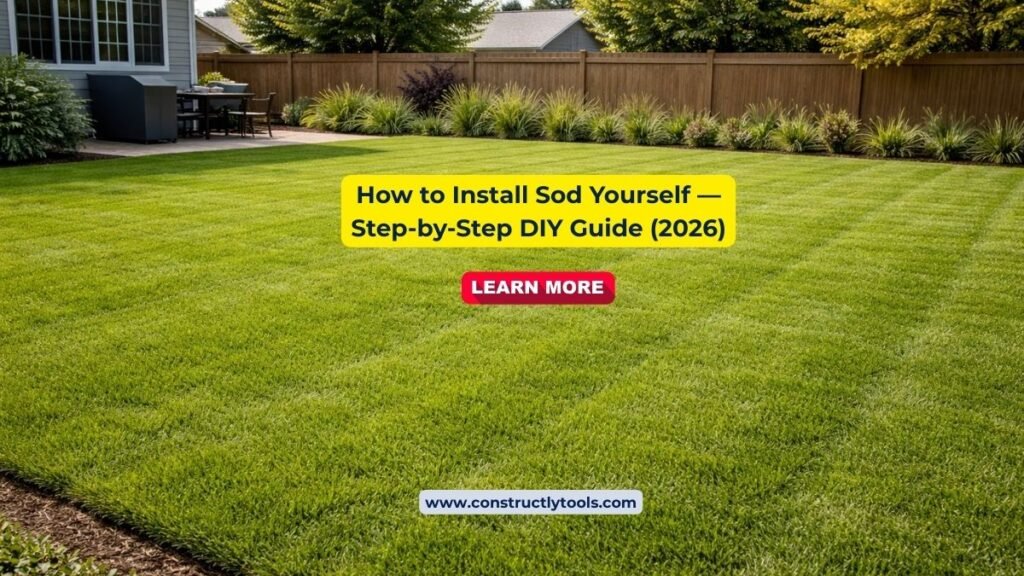 how to install sod
