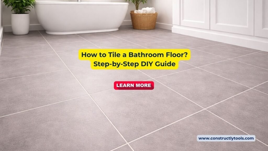 How to tile a bathroom floor?
