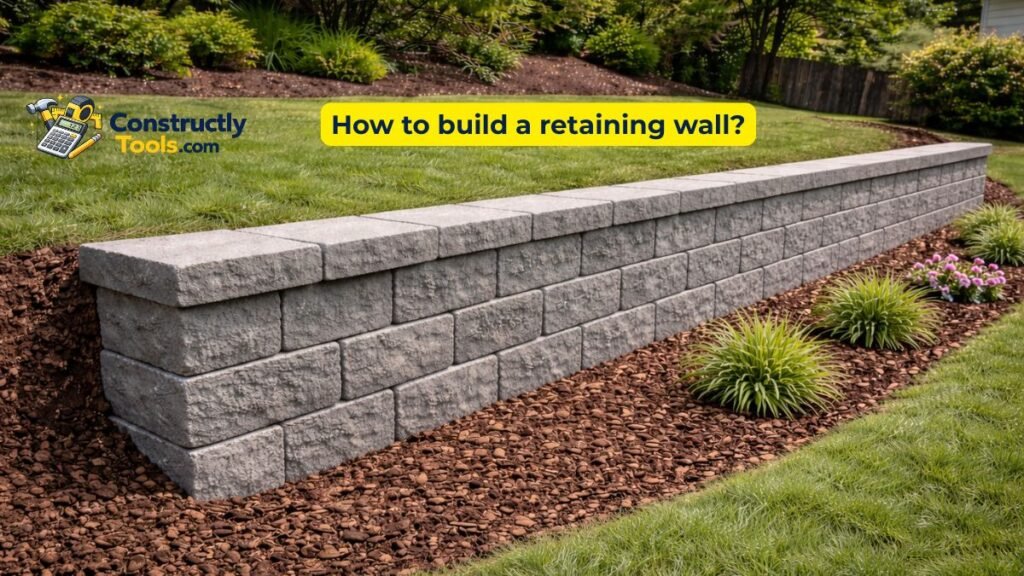 How to build a retaining wall?