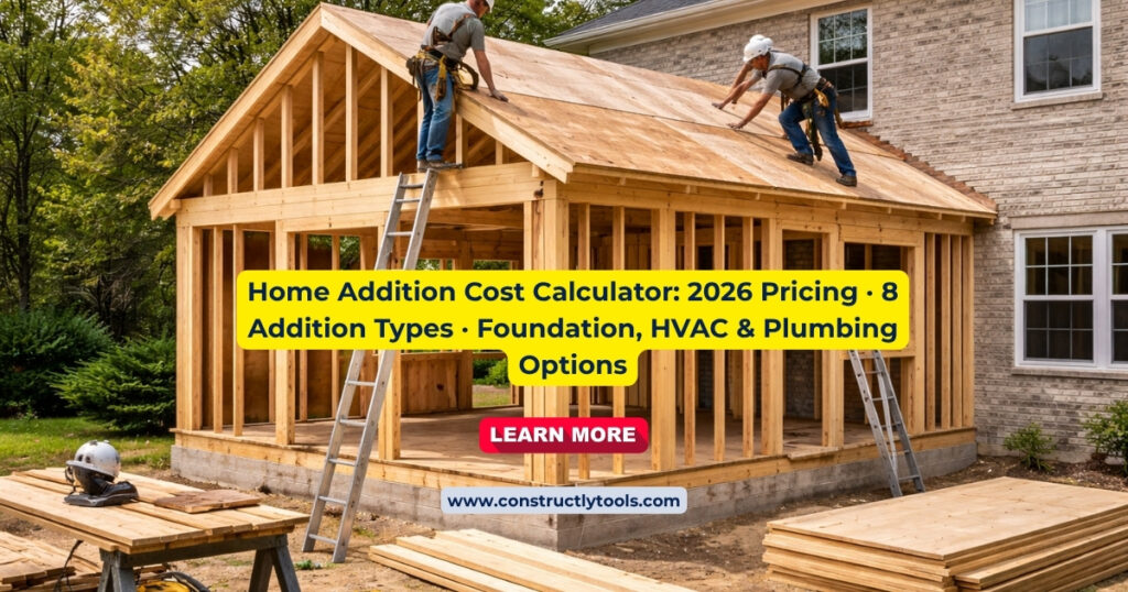 Home Addition Cost Calculatork Boards Calculator