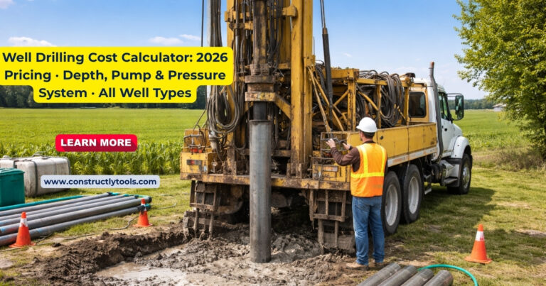 Well Drilling Cost Calculator