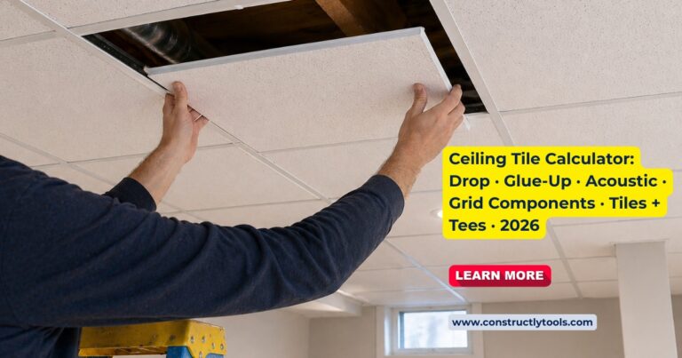 ceiling tile calculator online