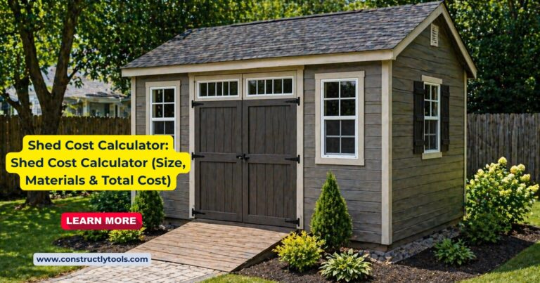 shed cost calculator online