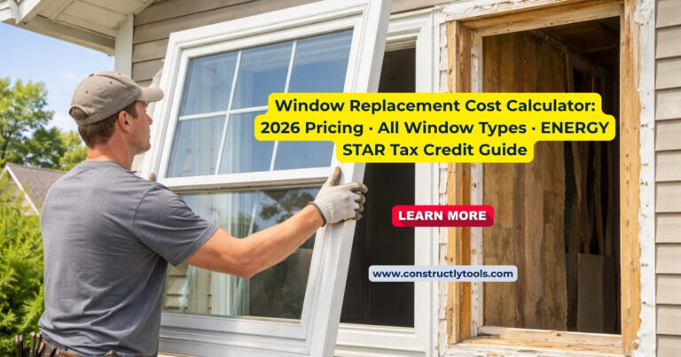 window replacement cost calculator
