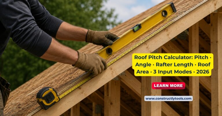roof pitch calculator online