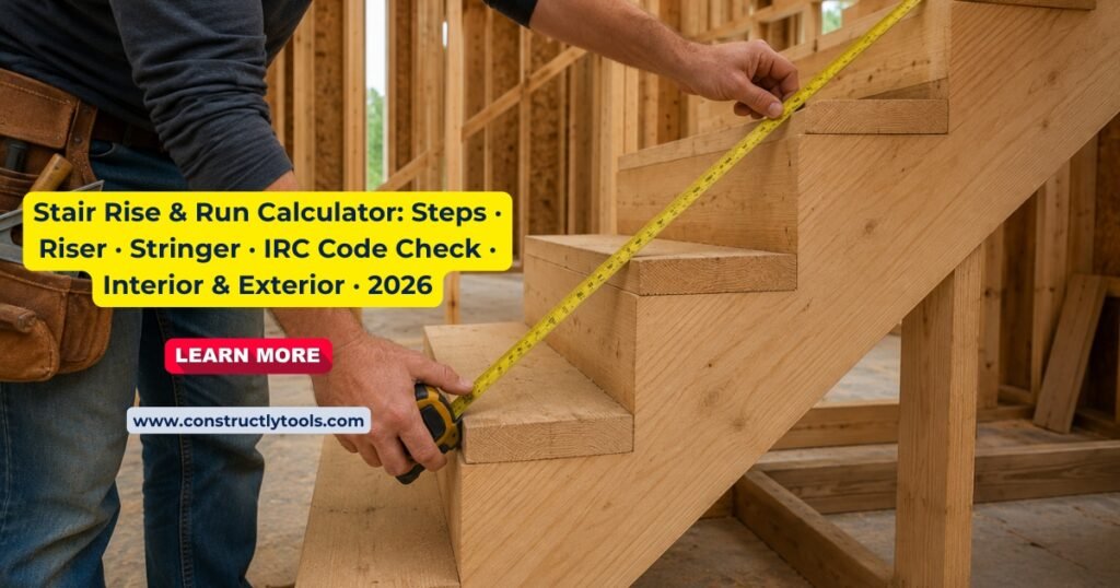 stair rise run calculator online