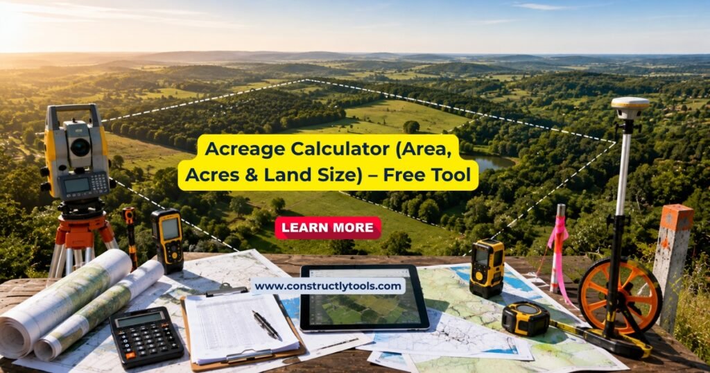 Acreage Calculator (Area, Acres & Land Size) – Free Tool