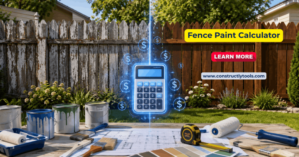 fence paint calculator online