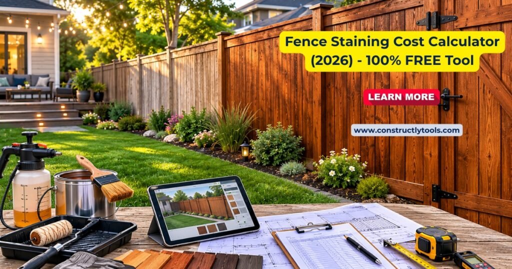 Fence Staining Cost Calculator tool