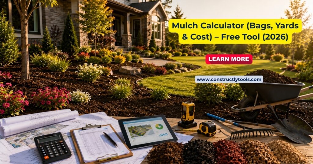 Mulch Calculator (Bags, Yards & Cost) – Free Tool (2026)