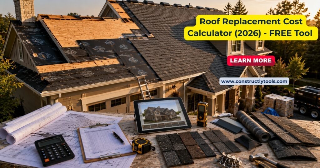 Roof Replacement Cost Calculator online tool