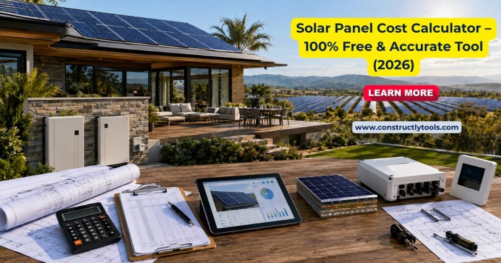 Solar Panel Cost Calculator – 100% Free & Accurate Tool