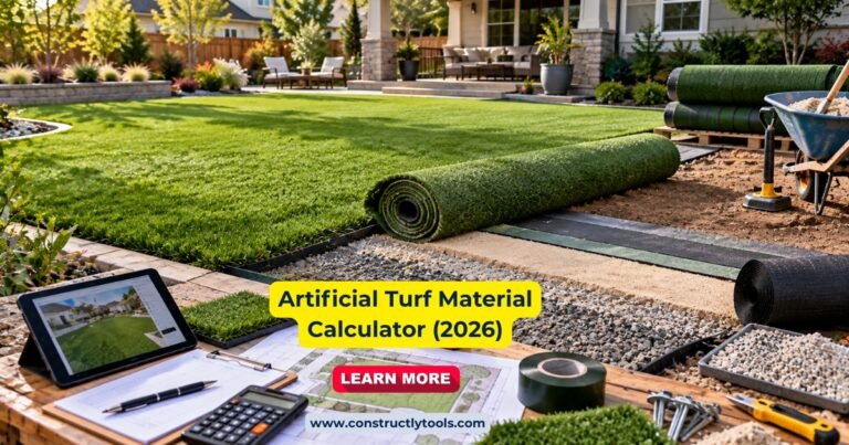 Artificial Turf Material Calculator Tool