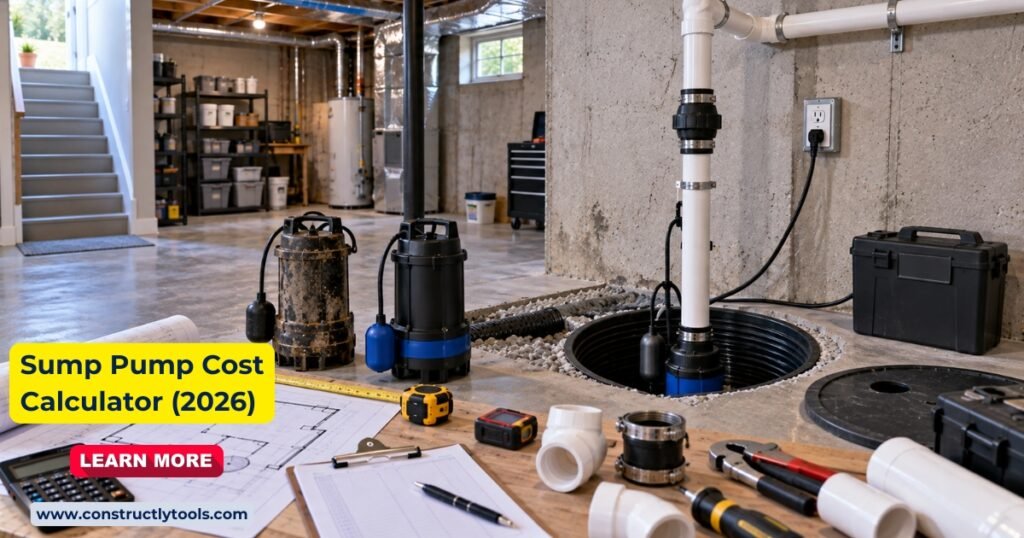 Sump Pump Cost Calculator Online