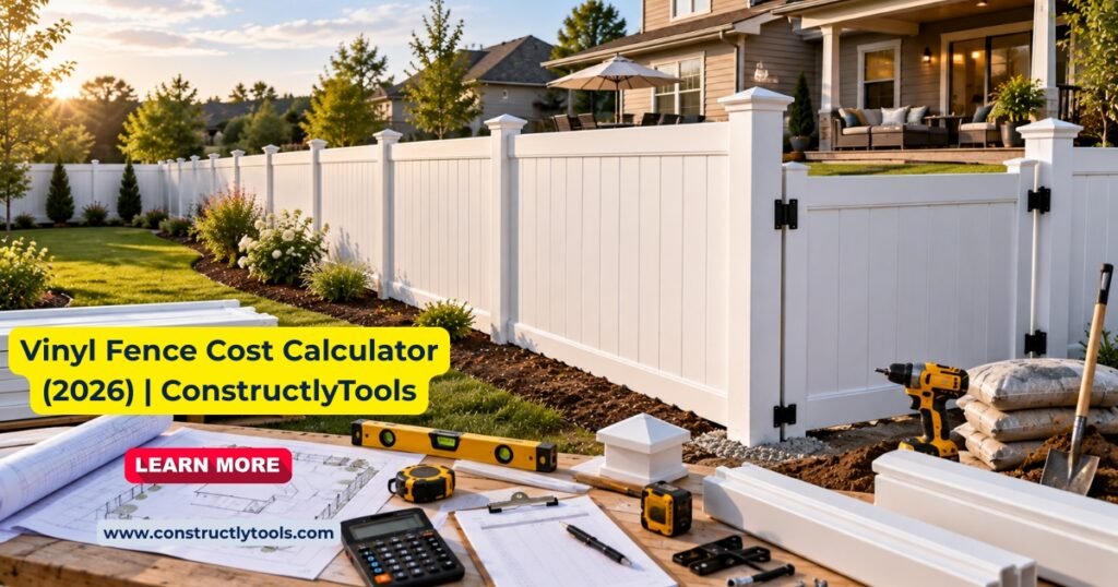 Vinyl Fence Cost Calculator tools