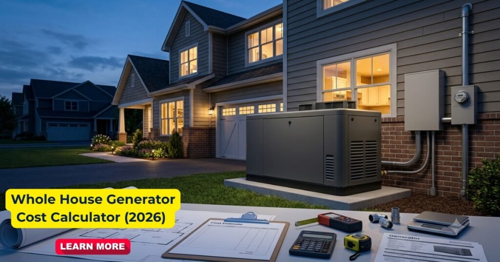 Whole House Generator Cost Calculator Online Tools