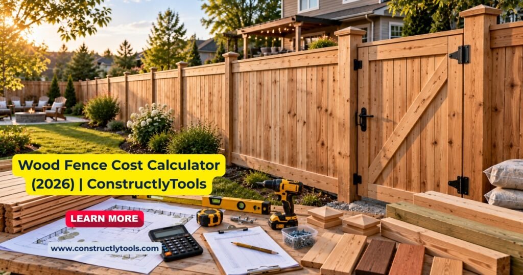 Wood Fence Cost Calculator Online tools