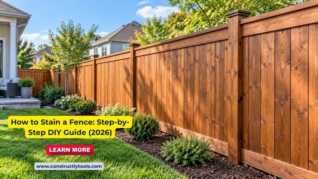 How to Stain a Fence diy guides